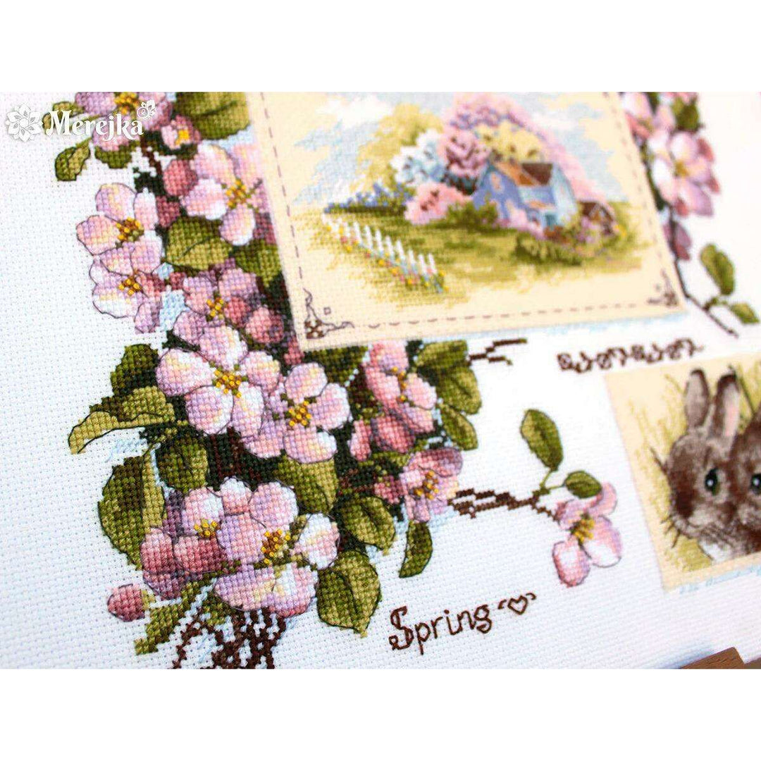 Spring Sampler K-120 Counted Cross-Stitch Kit