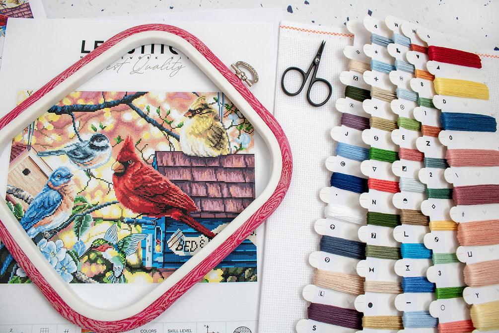 Springtime Songbirds L8062 Counted Cross Stitch Kit