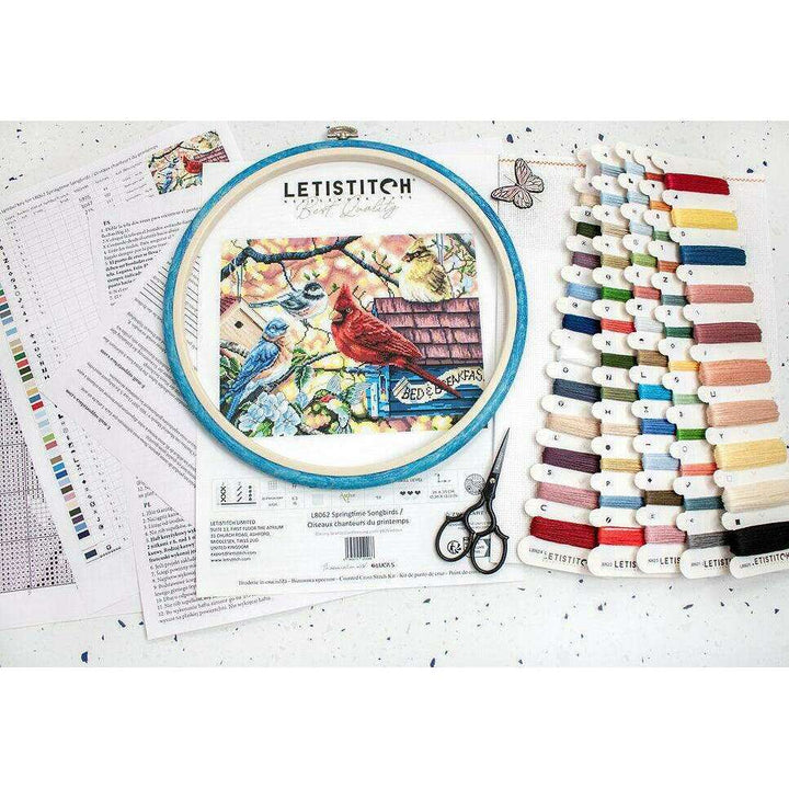 Springtime Songbirds L8062 Counted Cross Stitch Kit