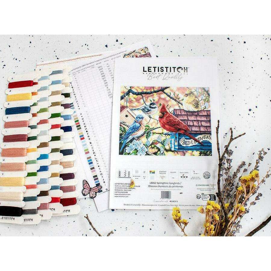 Springtime Songbirds L8062 Counted Cross Stitch Kit