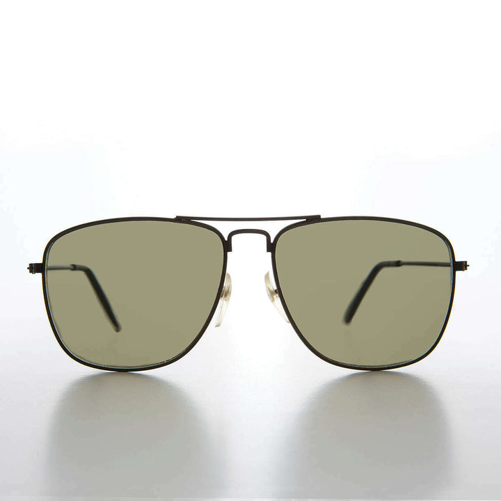 Square 58mm Metal Aviator Sunglasses - Santos