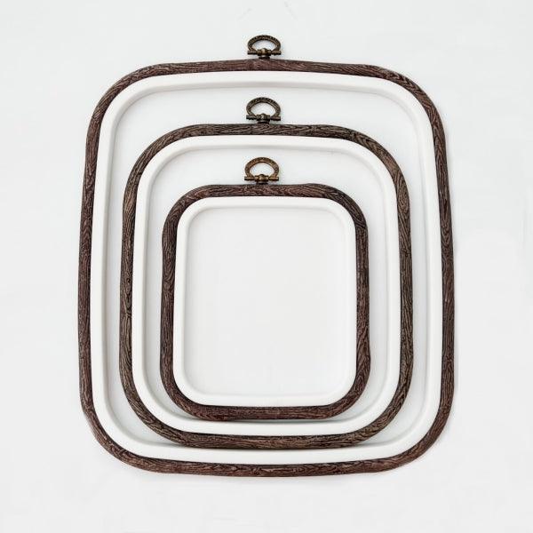 Square Flexi Hoop Nurge 230-12 Woodgrain