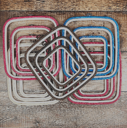 Square Flexi Hoop Nurge 230-13 Woodgrain