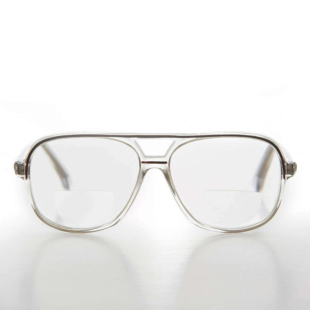 Square Retro Aviator Bifocal Reader - Zeek