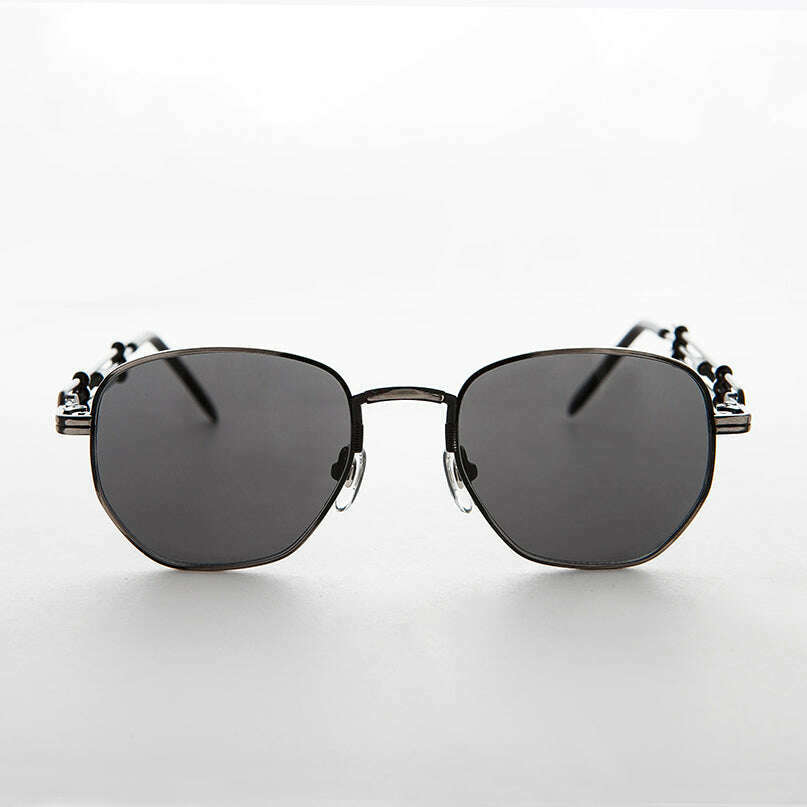 Square Vintage Sunglass with Industrial temples - Jagger