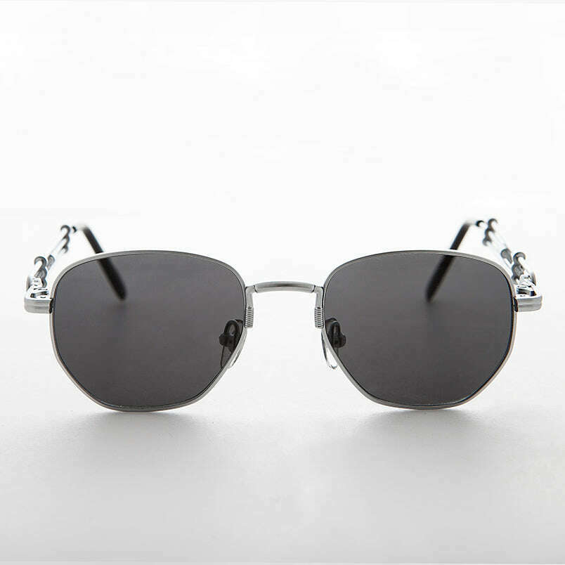 Square Vintage Sunglass with Industrial temples - Jagger