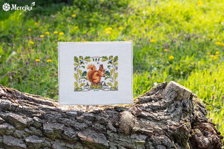 Squirrel K-146A Counted Cross-Stitch Kit