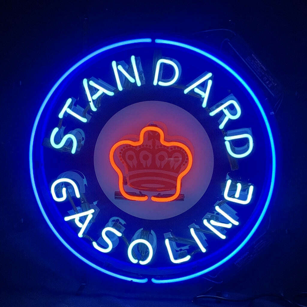 Standard Gasoline Crown Neon Light Sign