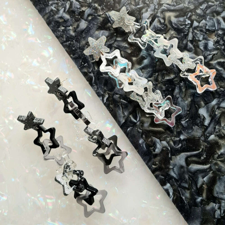 Star Link Charm Earrings by Cherryloco Jewellery