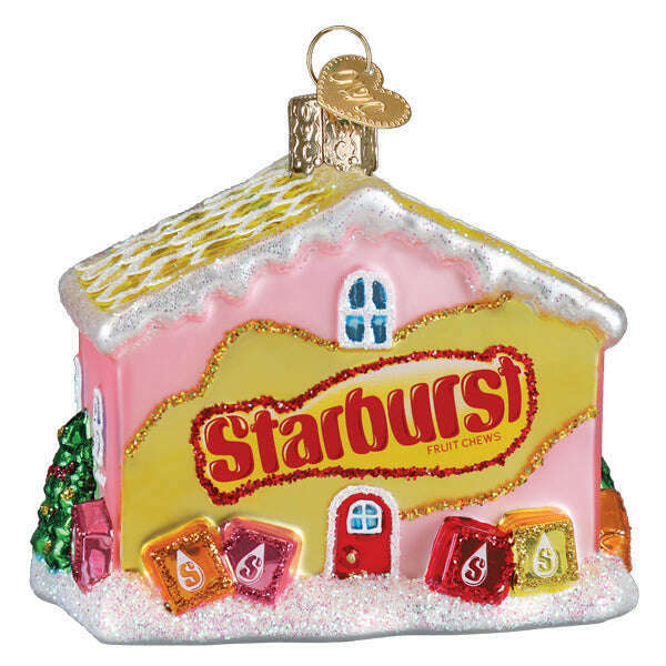 Old World Christmas Starburst Cottage Blown Glass Ornament