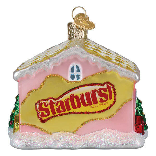 Old World Christmas Starburst Cottage Blown Glass Ornament