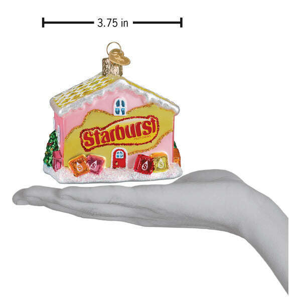 Old World Christmas Starburst Cottage Blown Glass Ornament