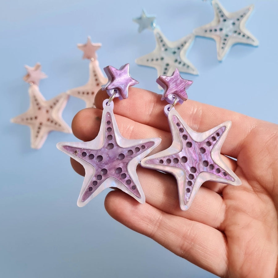 Starfish Earrings by Cherryloco Jewellery