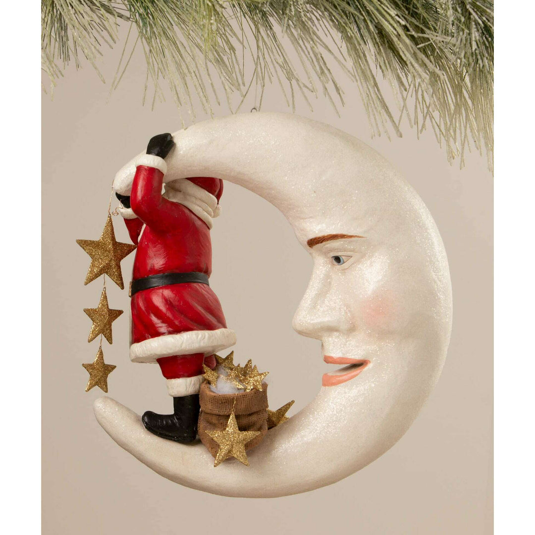 Starlight Santa in Moon by Bethany Lowe Designs, image 3