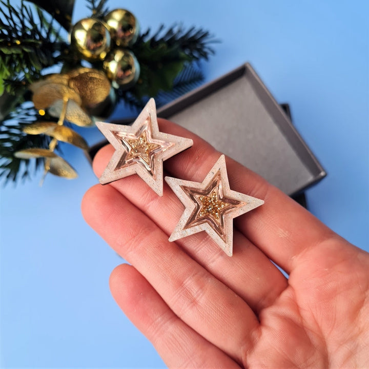 Starlight Stud Earrings by Cherryloco Jewellery 1