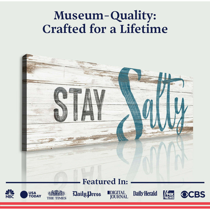 Stay Salty Coastal Sign VIII