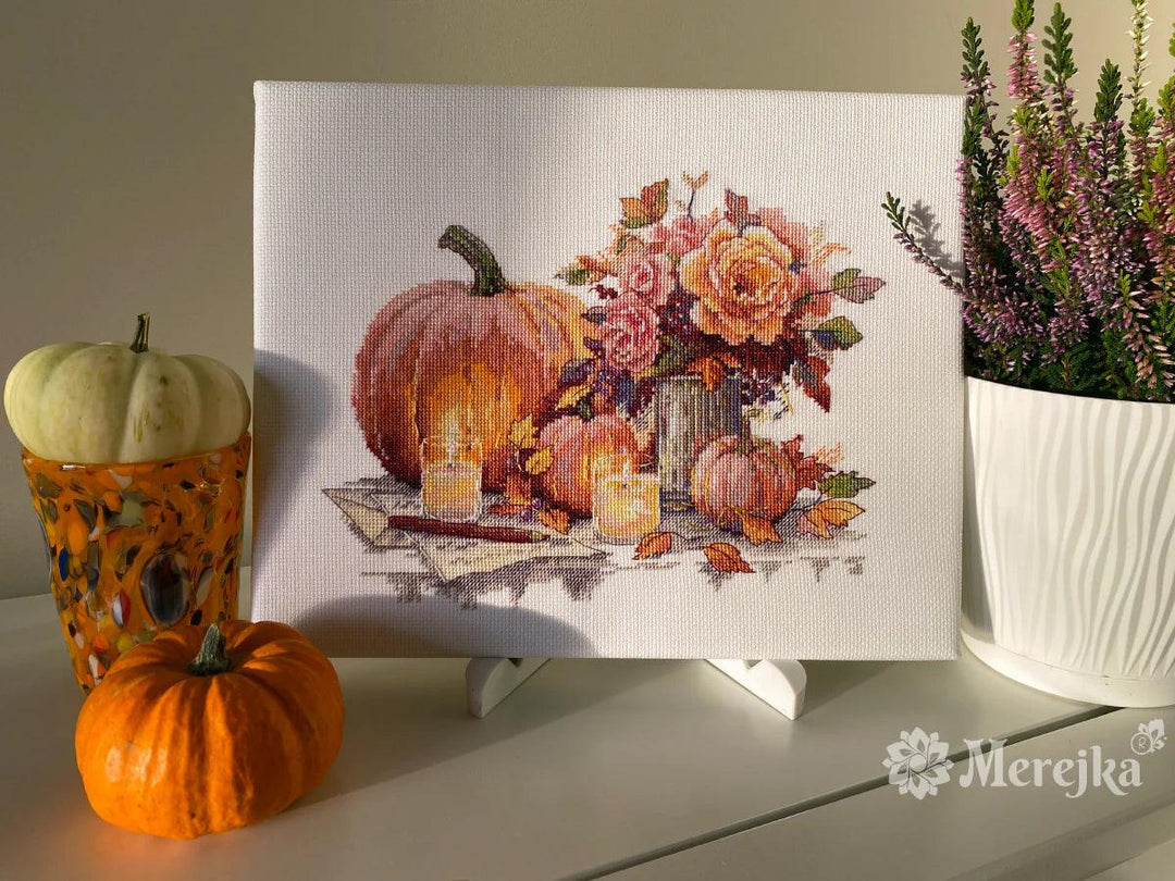 Still Life with Pumpkins K-241A Counted Cross-Stitch Kit