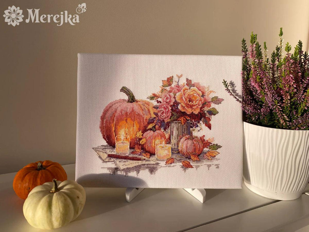 Still Life with Pumpkins K-241A Counted Cross-Stitch Kit