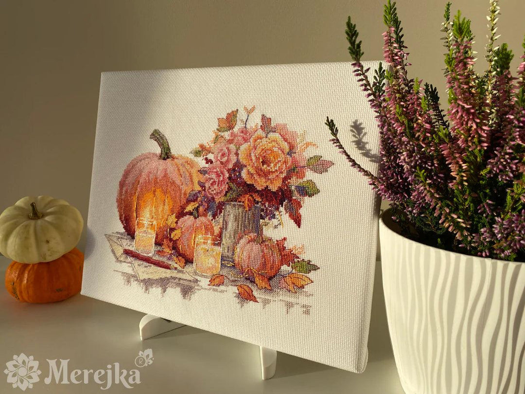 Still Life with Pumpkins K-241A Counted Cross-Stitch Kit