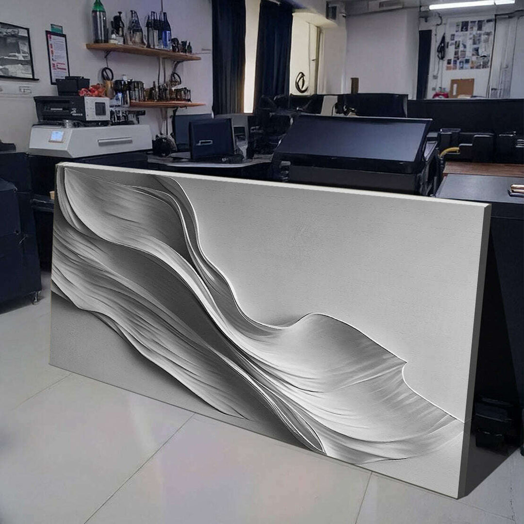 Stormy Gray Minimalist Wall Art