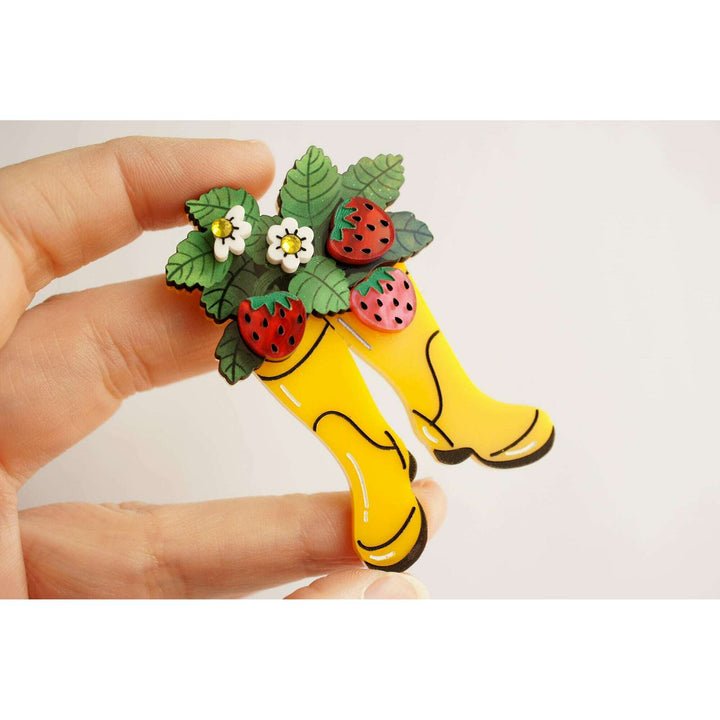 Strawberry Boots Brooch – view 5
