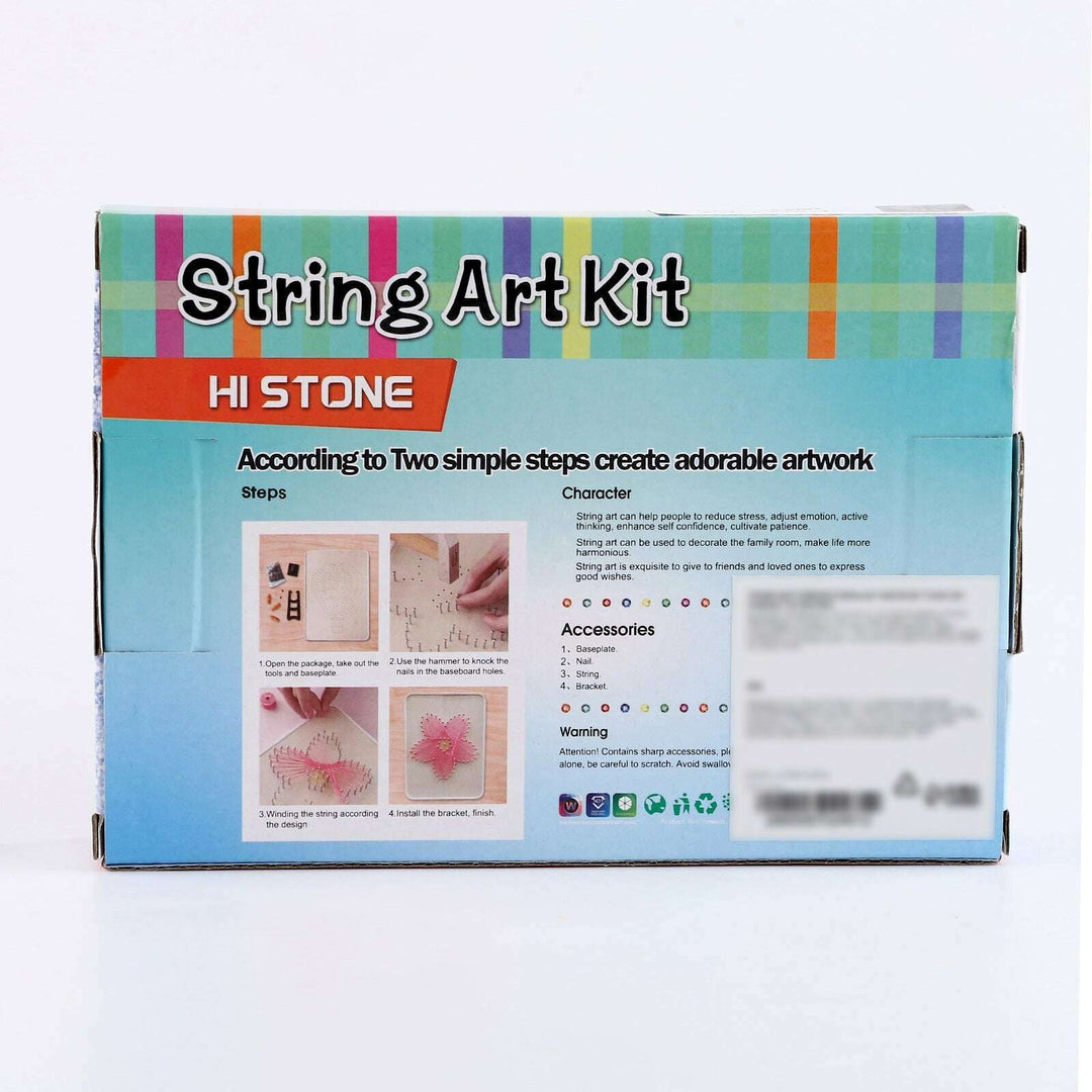 String Art DIY Kit with Stand - Moon. Wizardi Craft Kit F07-M12-1-DHAA28282