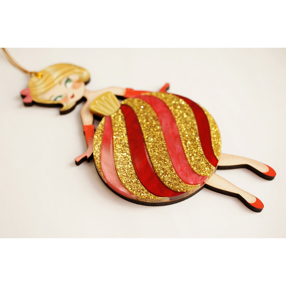 Striped Christmas Tree Ornament by Laliblue 2