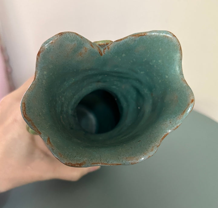 Studio pottery vase opening