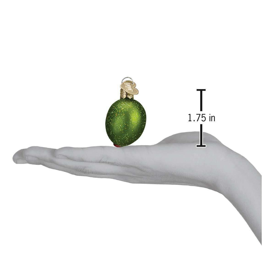 Stuffed Green Olive Ornament