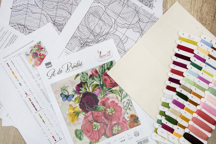 Summer flowers B2366L Counted Cross-Stitch Kit