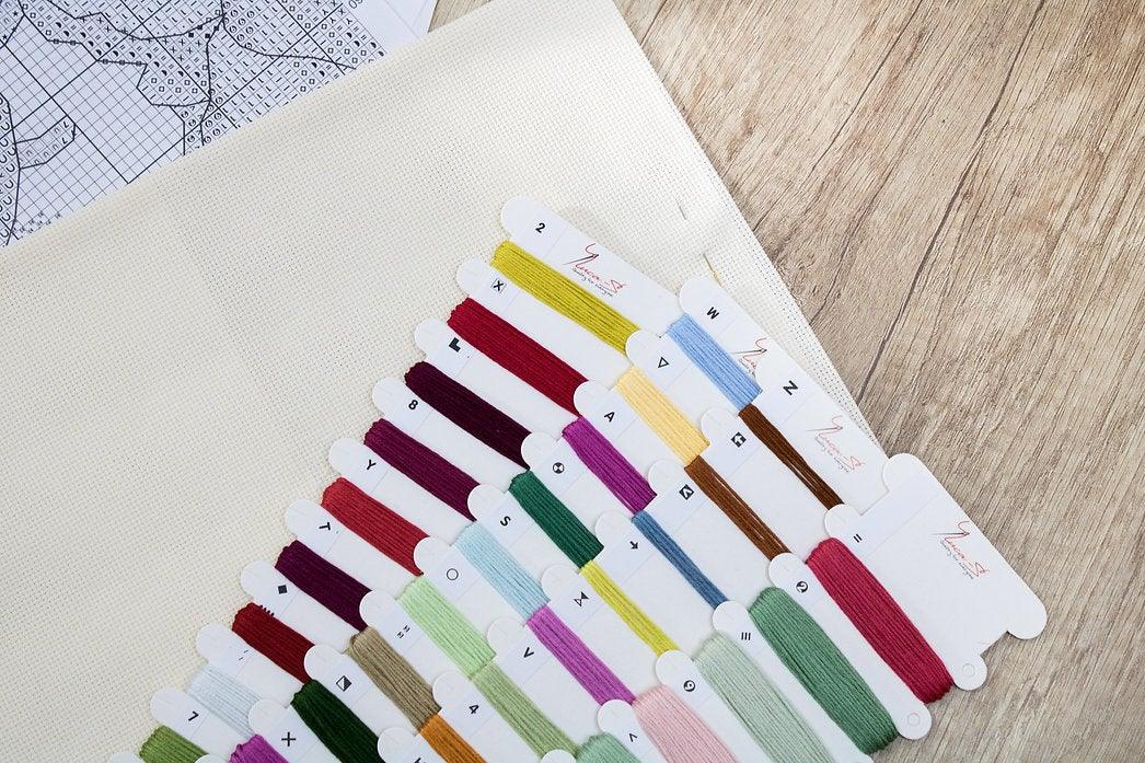 Summer flowers B2366L Counted Cross-Stitch Kit