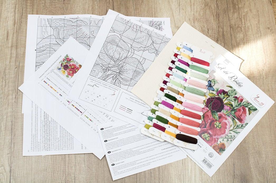 Summer flowers B2366L Counted Cross-Stitch Kit