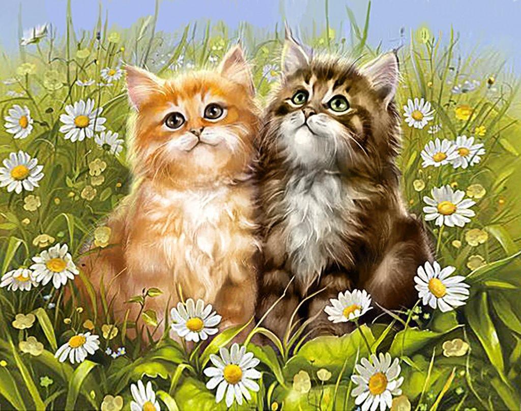 Summer Kittens CS209 19.7 x 15.8 inches Crafting Spark Diamond Painting Kit