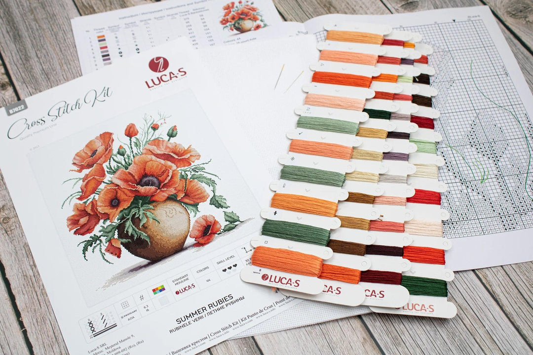 Summer Rubies B7022L Counted Cross-Stitch Kit