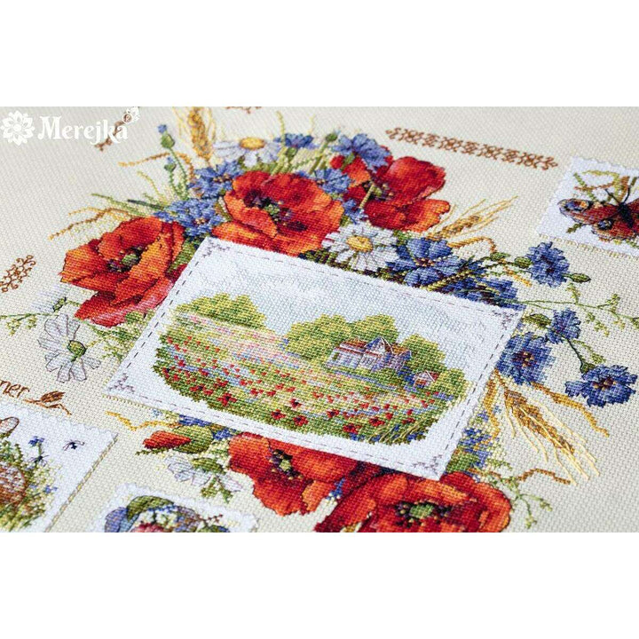 Summer Sampler K-130 Counted Cross-Stitch Kit