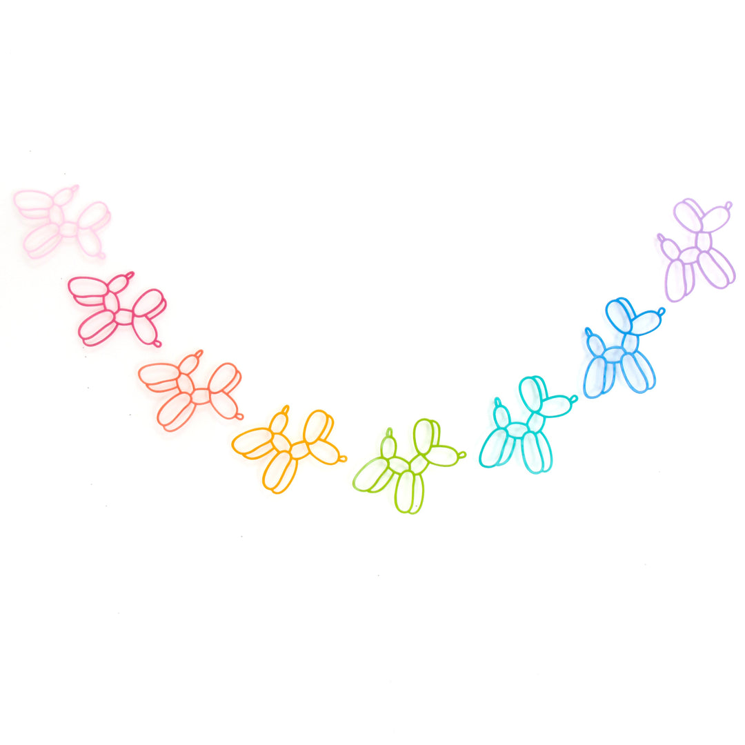 Balloon Dog Rainbow Acrylic Garland