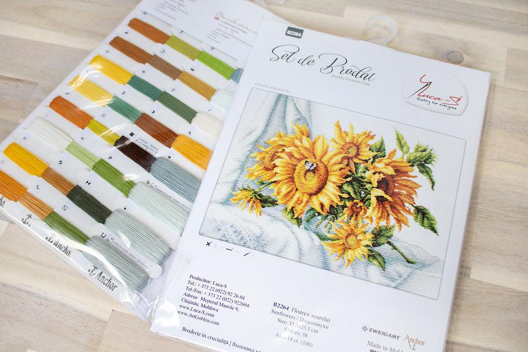 Sunflowers B2264L Counted Cross-Stitch Kit