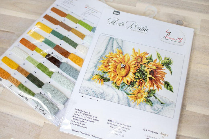 Sunflowers B2264L Counted Cross-Stitch Kit