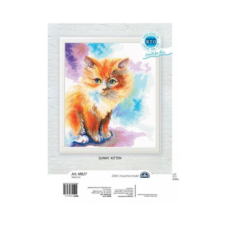 Sunny kitten M827 Counted Cross Stitch Kit