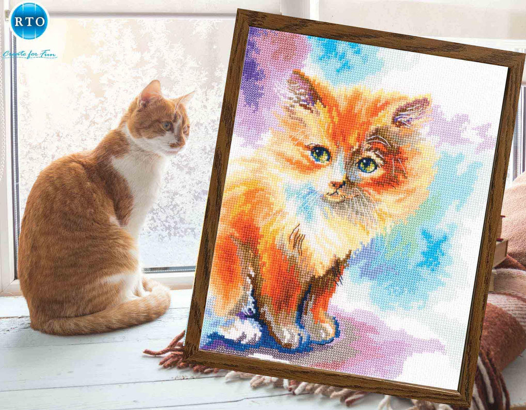 Sunny kitten M827 Counted Cross Stitch Kit