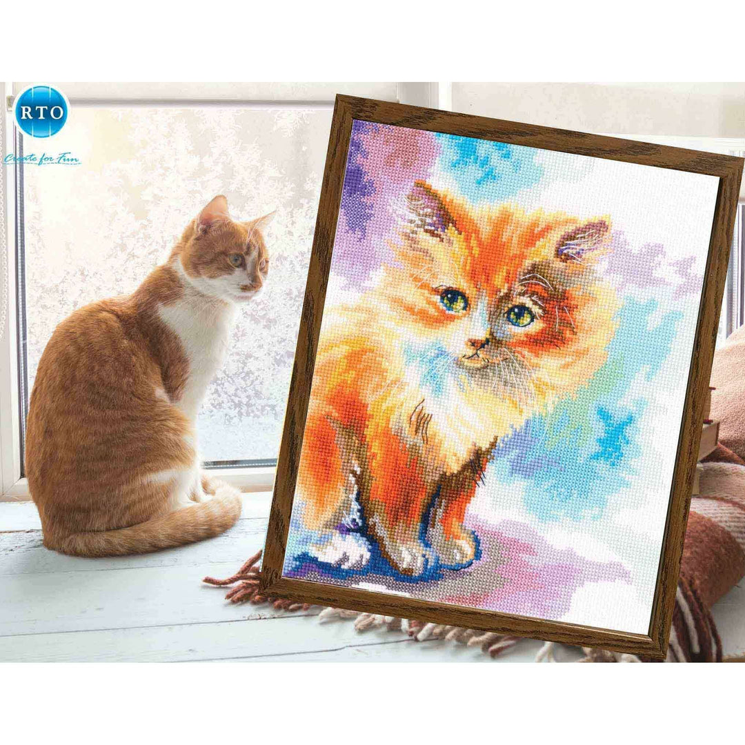 Sunny kitten M827 Counted Cross Stitch Kit