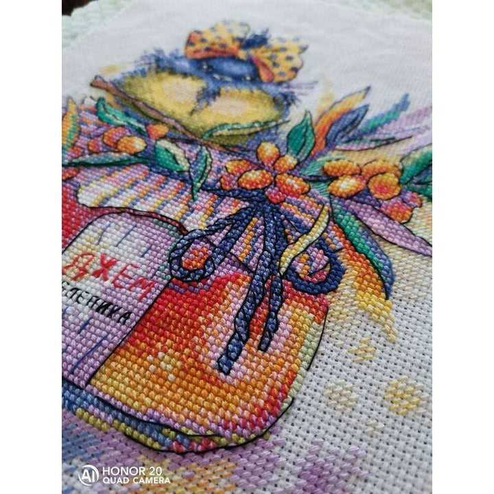 Sunny Sea-Buckthorn SM-393 Counted Cross Stitch Kit