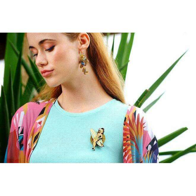 Surfer Girl Brooch by Laliblue - Quirks!