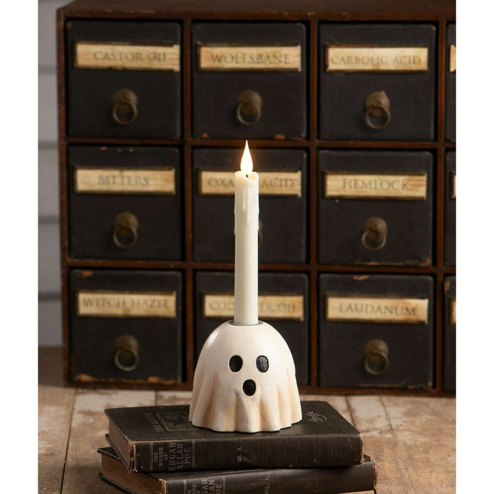 Surprised Ghost Candlestick by Bethany Lowe Designs, halloween decor