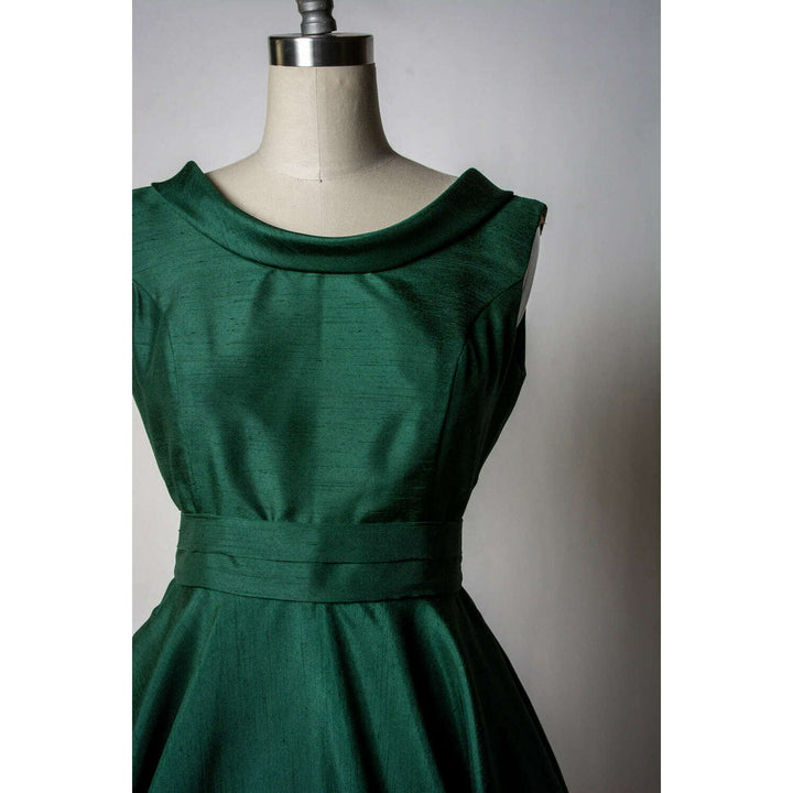 Suzette Dress - Shantung, Green