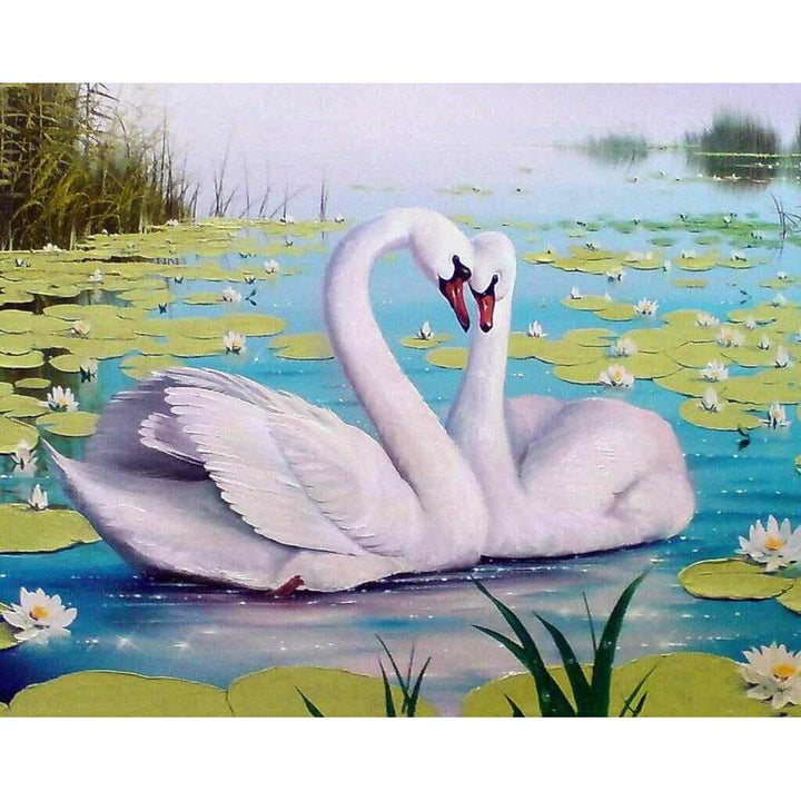 Swan Song WD239 14.9 x 18.9 inches Wizardi Diamond Painting Kit