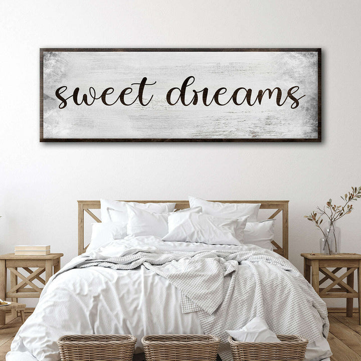 Sweet Dreams Bedroom Grunge Sign