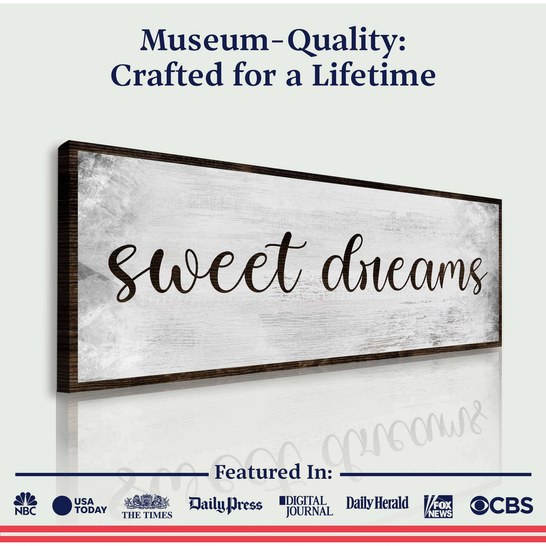 Sweet Dreams Bedroom Grunge Sign