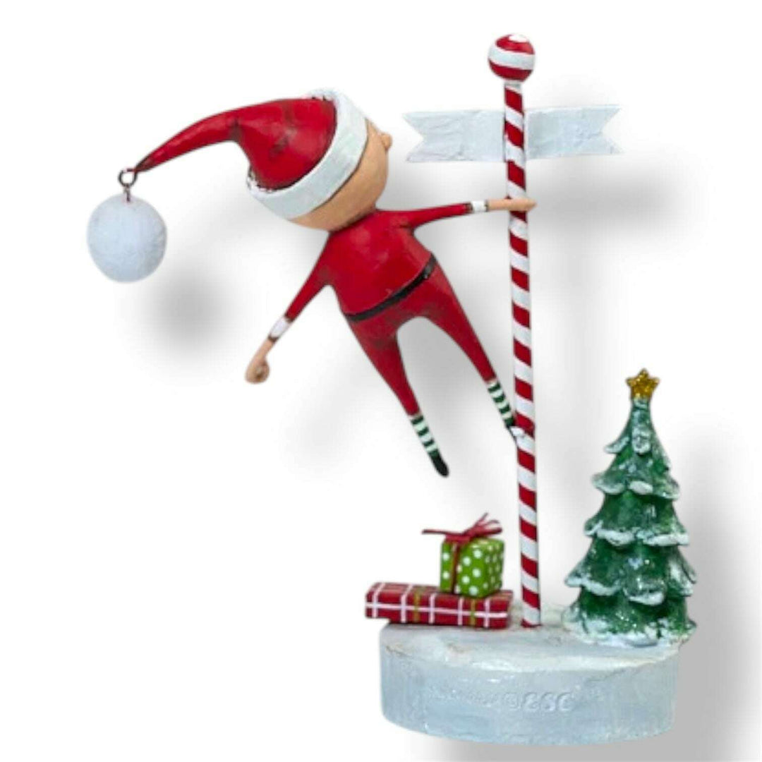 Swinging into Christmas Santa Figurine by Lori Mitchell – view 2