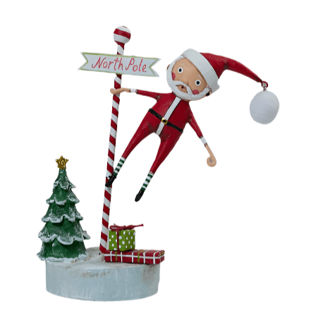 Swinging into Christmas Santa Figurine by Lori Mitchell – view 3